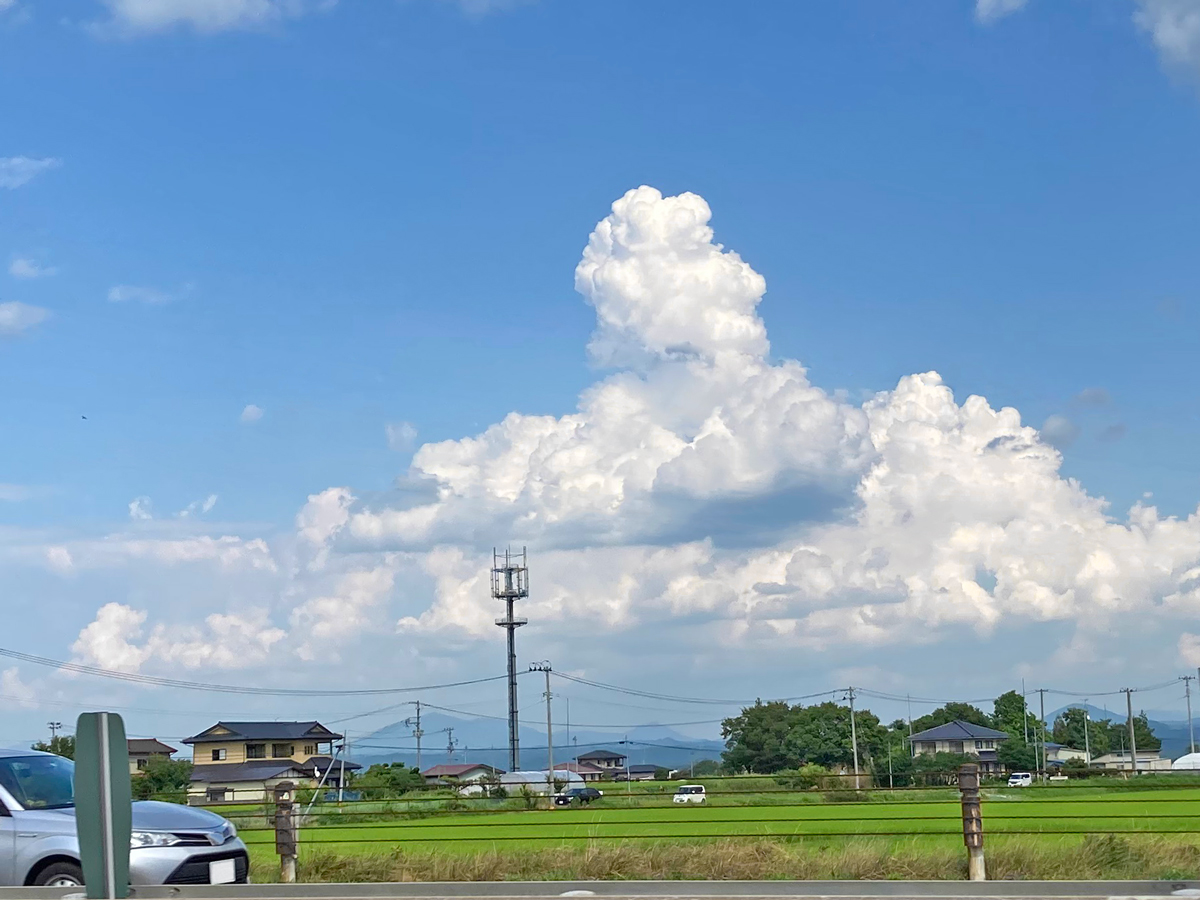積乱雲（東北道下り郡山IC付近）
