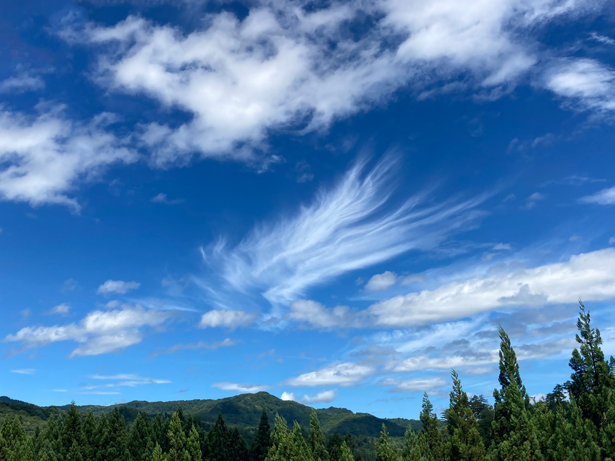 巻雲【けんうん】（磐越道下り線新潟県阿賀町付近）