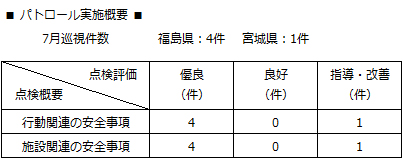 パトロール実施概要 