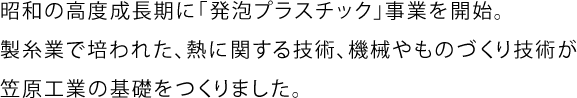 笠原工業のオリジナル技術力